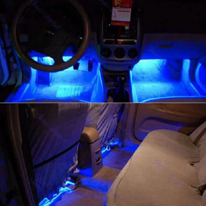 Car Led Bulb 12V 4 In 1 Charge LED Interior Decoration Floor Car Led Bulb 12V 4 In 1 Charge LED Interior Decoration Floor