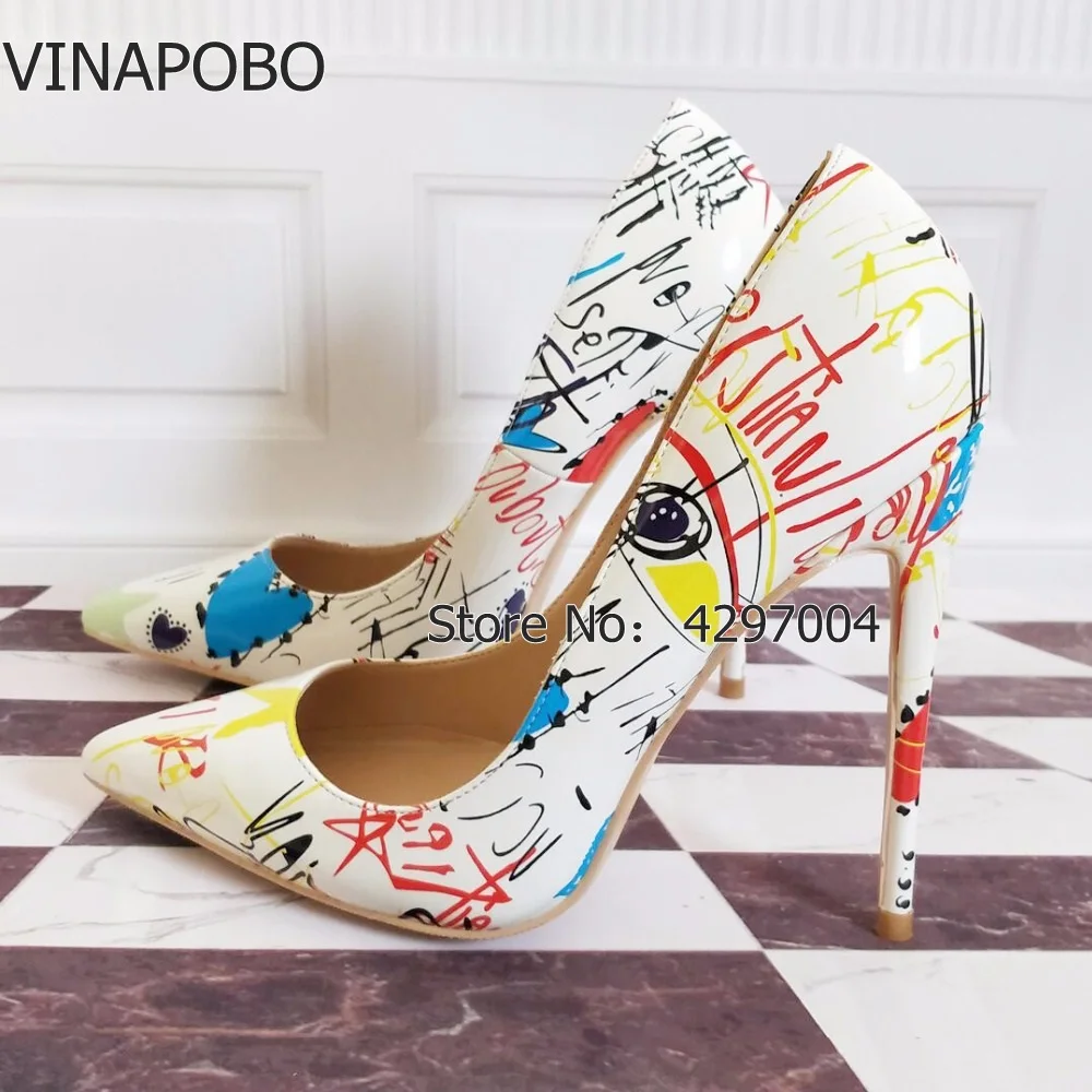 1Brand-Shoes-Women-High-Heels-12-CM-Women-High-Heels-Gift-Shoes-High-Heels-White-Printed (1)-001