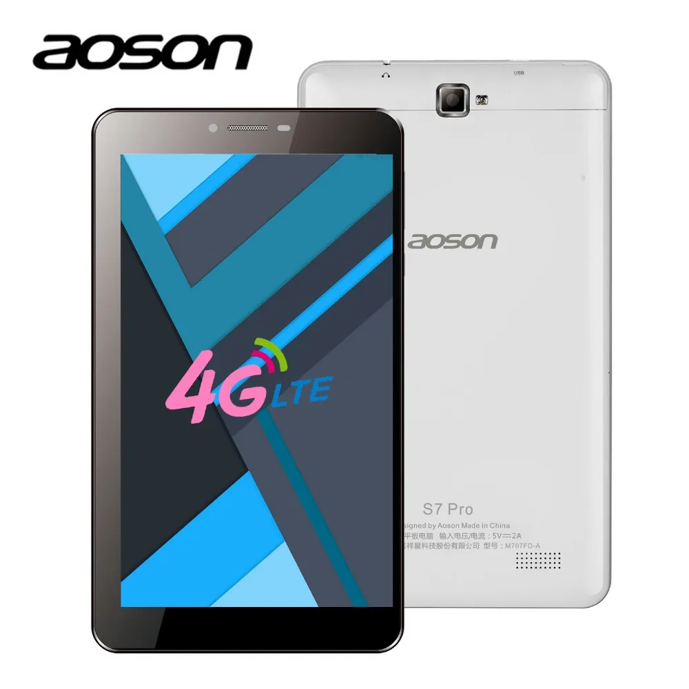 Brand Aoson S7 PRO 7 Inch HD Android 6.0 3G 4G Phone Call Tablets PC IPS 1024*600 Quad Core 1GB RAM 8GB ROM 5MP camera OTG GPS