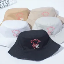Уличная печать с обеих сторон Дамская Шляпка Рыбацкая шляпа Кепка Солнцезащитная шляпа хлопок летняя шляпа