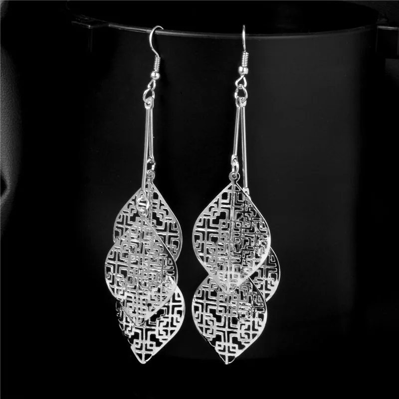 

SHUANGR Vintage Water-drop Style tribal earrings Tassel long earrings for women Bijoux Jewelry Brincos Pendientes Mujer 2016