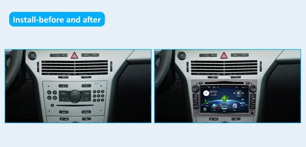 Clearance Octa Cores 4G 2 din Android 9.0 Car DVD GPS for Vauxhall Opel Astra H G J Vectra Antara Zafira Corsa Vivaro Meriva Multimedia 1