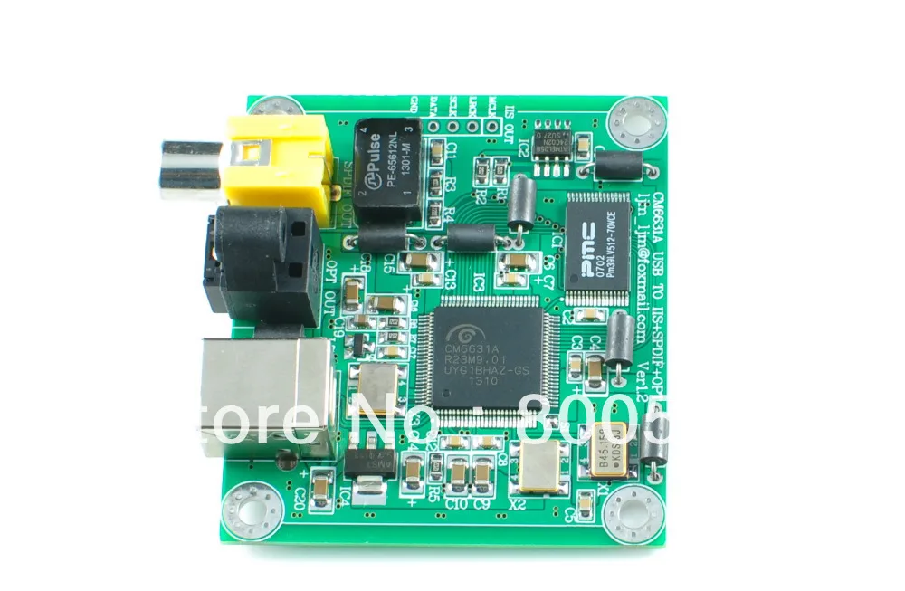 

Assembled CM6631A USB To SPDIF Support coaxial optical output 24Bit/192K NEW