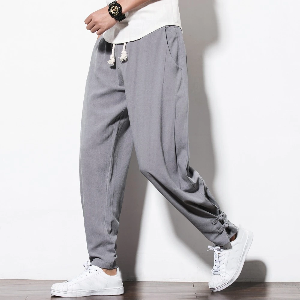 cotton drawstring pants plus size