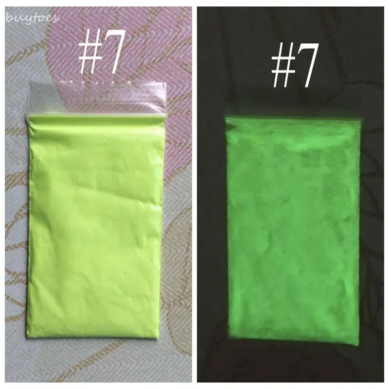 Nail Powder Nail Glitter Nail Pigment Nail Decoration Nail Decorations Nail Powder Set Luminous Pigment 14 colors 10g/bag Luminescent Phosphor DIY Paint Glow in the Dark