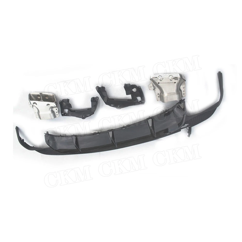 PP задний диффузор для губ с выхлопными наконечниками Mercedes Benz CLA Class W117 CLA260 CLA45 2013 2018