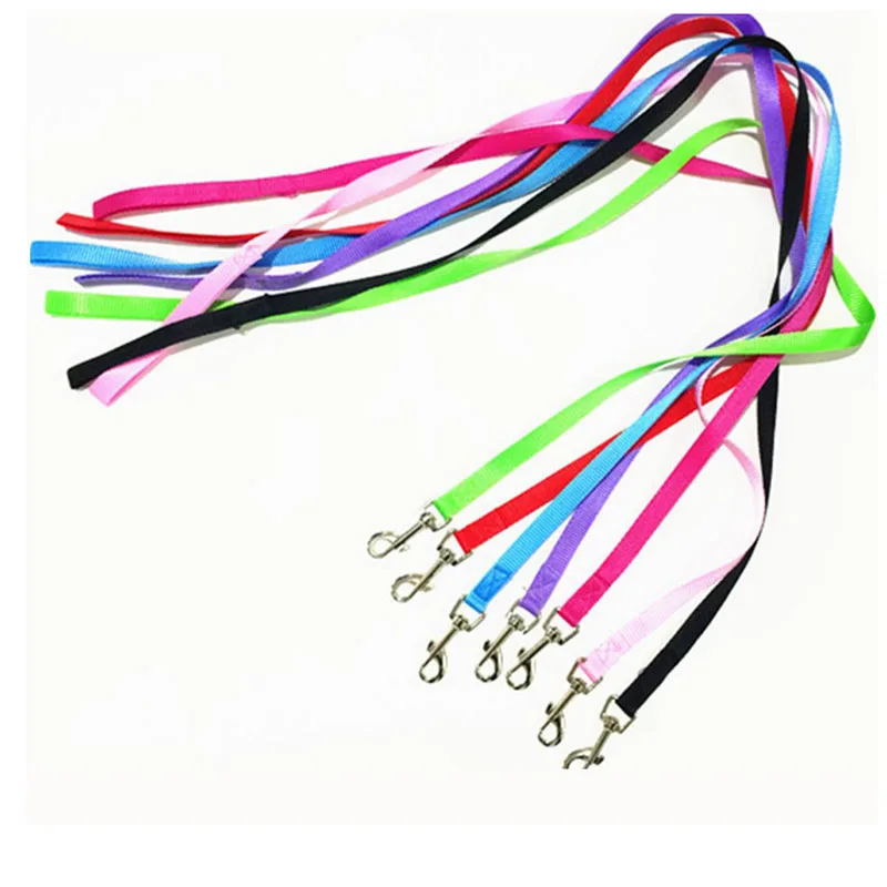 

7 Colors 120cm*1.5cm Nylon Pet Dog Leash Harness Dog Collar Walking Training Leash Cats Dog Harness Collar Leash Strap Belt