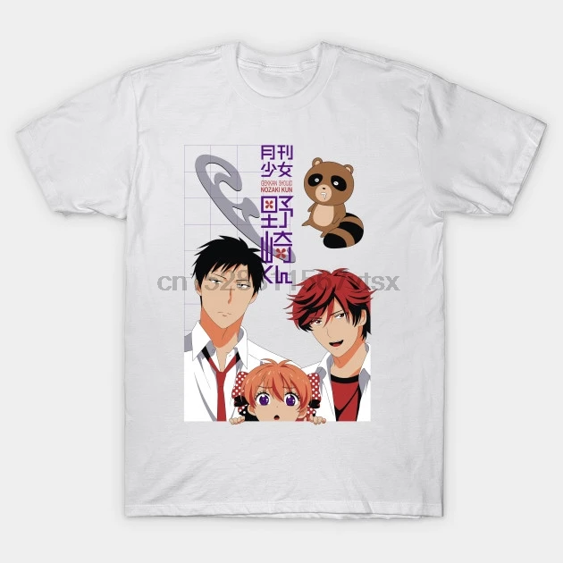 Мужская футболка с коротким рукавом GEKKAN SHOUJO NOZAKI KUN Gekkan Shoujo Nozaki Kun Футболка женская