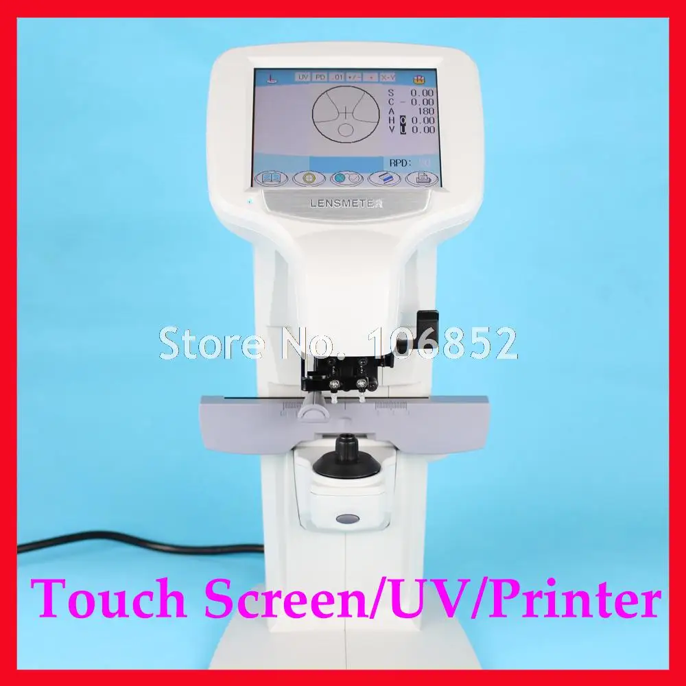 

TOUCH SCREEN Digital auto lensmeter Focimeter Automatic lensometer high accuracy PD UV Printer FDA CE