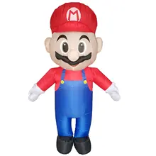 Inflatable Mario Costume Super Mario Fancy Dress for Adults Halloweeen Party Carnival Cosplay Outfit Mascot Blow Up Suit