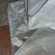 Изготовленный на заказ 2 слоя 3x8 м полупрозрачный наружный чехол, водонепроницаемый материал, 60% прозрачный брезент дождя. теплица cloth.tar p