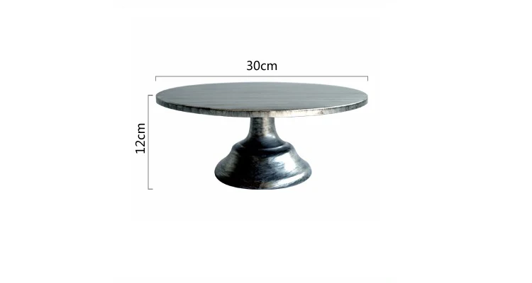 12" silver cake stand for fondant cake decorating tools vintage style wedding backing accessories