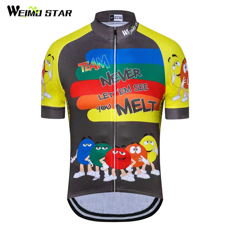 WEIMOSTAR Men USA Cycling Jersey Bike Short Sleeve Summer Bicycle Clothing S-5XL
