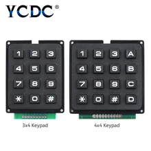 3x4 4x4 Матрица 12/16 клавиатура модуль 16-плата кнопок Arduino программное управление сигналом Arduino Высокое качество