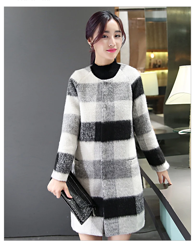 women jacket women winter coat Ladies new winter woolen coat and long sections thicker coat font