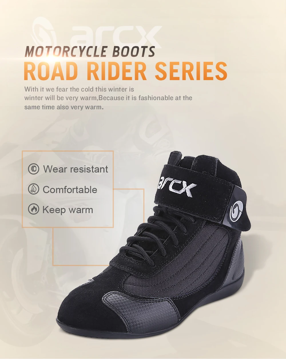 New Motorcycle Boots Riding Boots Motorcycle Shoes Men Breathable Botas Moto Boots Hombre Motorbike Biker Touring Ankle Shoes