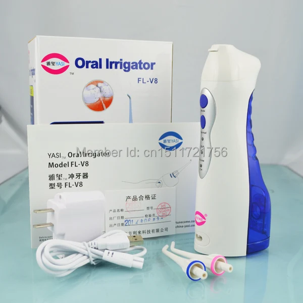 

YASI FL-V8 Professional Rechargeable Oral Irrigator with 160ml High Capacity Water Tank and Three Operation Modes
