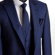 Темно-синий костюм жениха утреннее пальто Свадебный для шафера cutaway мужское платье жениха костюмы/мужской смокинг-пиджак