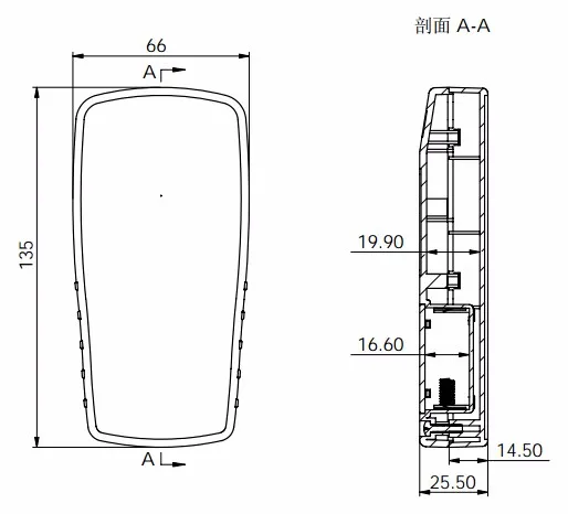 szomk handheld enclosure outlet box plastic box for electronics project plastic project enclosure housing  (7)