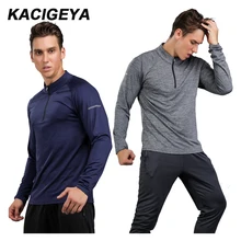 Мужские спортивные длинные футболки, быстросохнущая одежда для фитнеса, тренировок, тенниса, бега, баскетбола, фитнеса, топы, облегающие, для упражнений, спортзала, спорта