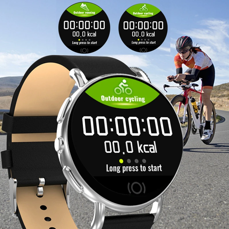 Skup Inteligentny zegarek do monitorowania tętna kobiet bransoletka z monitorem aktywności krokomierz zegar wodoodporny sportowe damskie smartwatch dla iOS Android