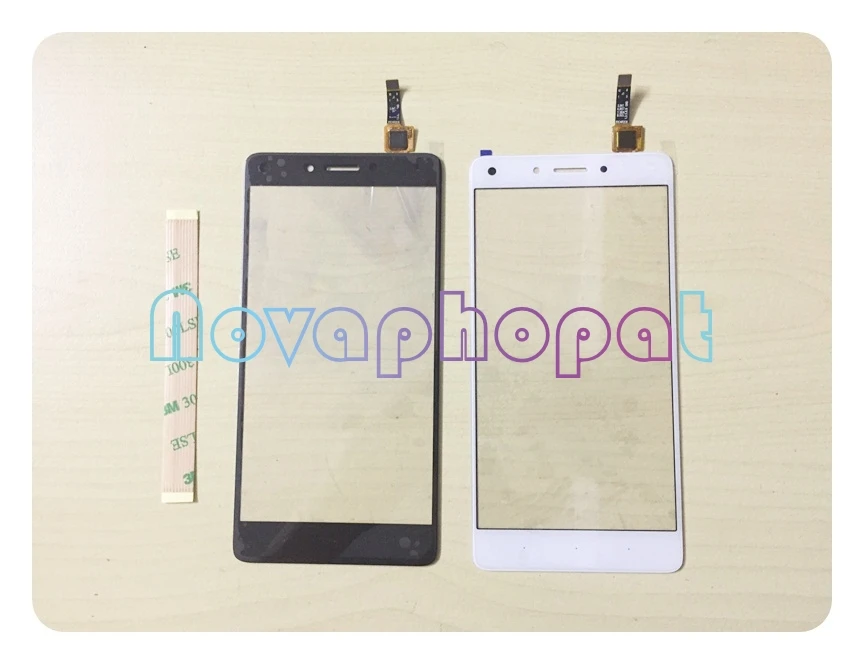 Novaphopat черный/белый дигитайзер экран для infinix X555 сенсорный стеклянная панель