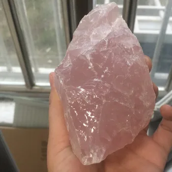 

dohaibogoo healing crystal Specimen--511g Natural Rough Pink Powder Crystal Ore Reiki Stone Christmas Decoration