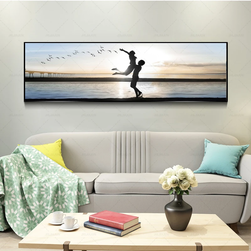 Sea Beach Coconut Tree Bus Sky Quote Landscape Wall Art Canvas Painting Nordic Posters And Prints Pictures For Living Room | Дом и сад