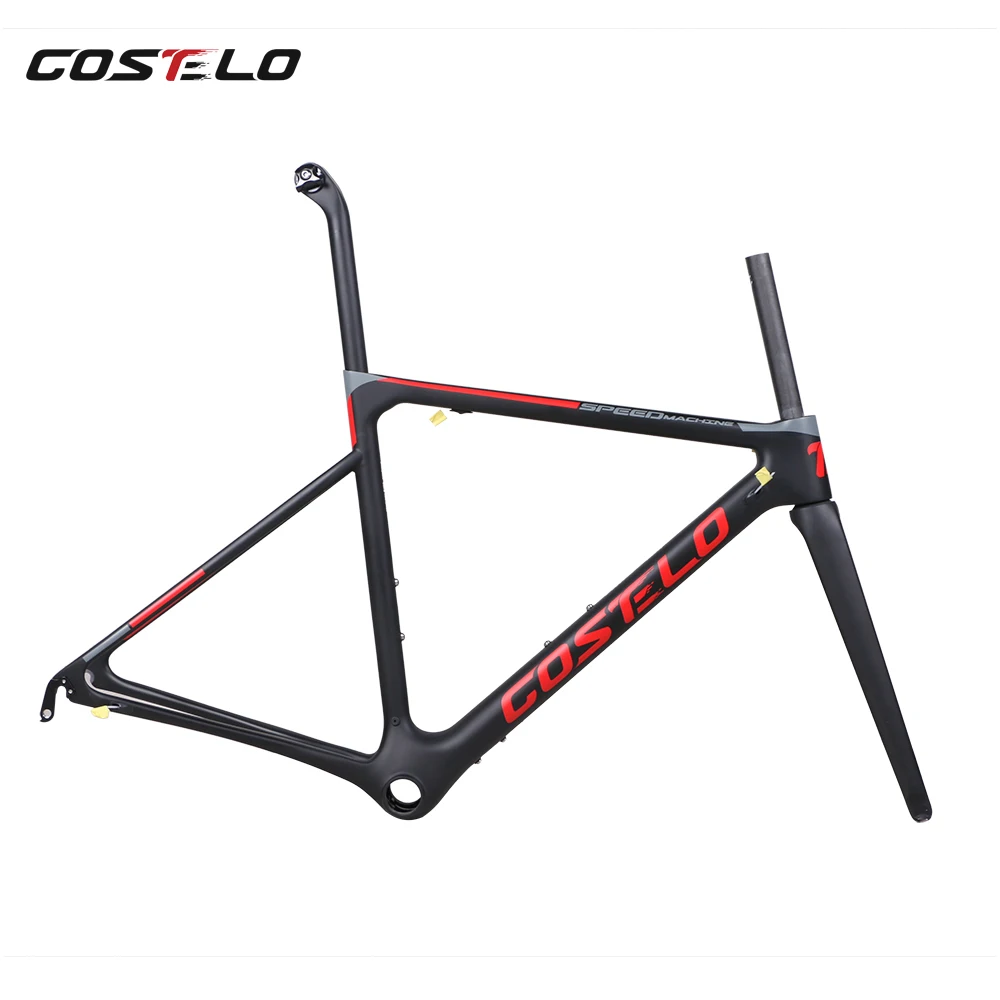 Discount 2019 disc Costelo Speedmachine1.0 carbon road bike frame cycling frame Costelo bicycle bicicleta frameset seatpost fork headset 11