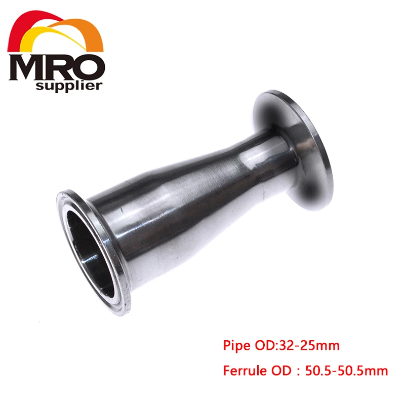 High Quality Tri Clamp Sanitary Fitting Stainless Steel 304 1.25"x 1'' Concentric Reducer FR32