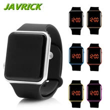 Men Womens Silicone LED Sport Watch Touch Digital Bracelet Wrist Watches Gift Cool Black Wristwatch