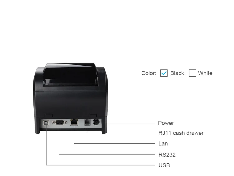 Горячая продажа, pos-система для пиццы, одиночная pos-система, черный цвет, сенсорная POS машина с 80 мм Термопринтер