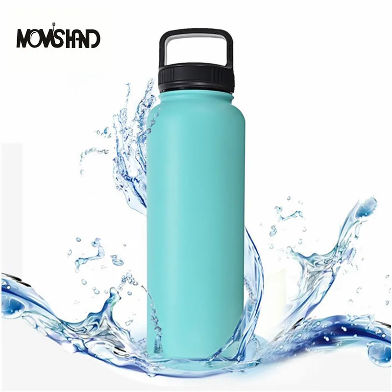 

MOM'S HAND High-capacity 1200ml Thermos 12-24 Hours Double Layer Insulated Vacuum Water Bottle Outdoor Travel Thermos Flask