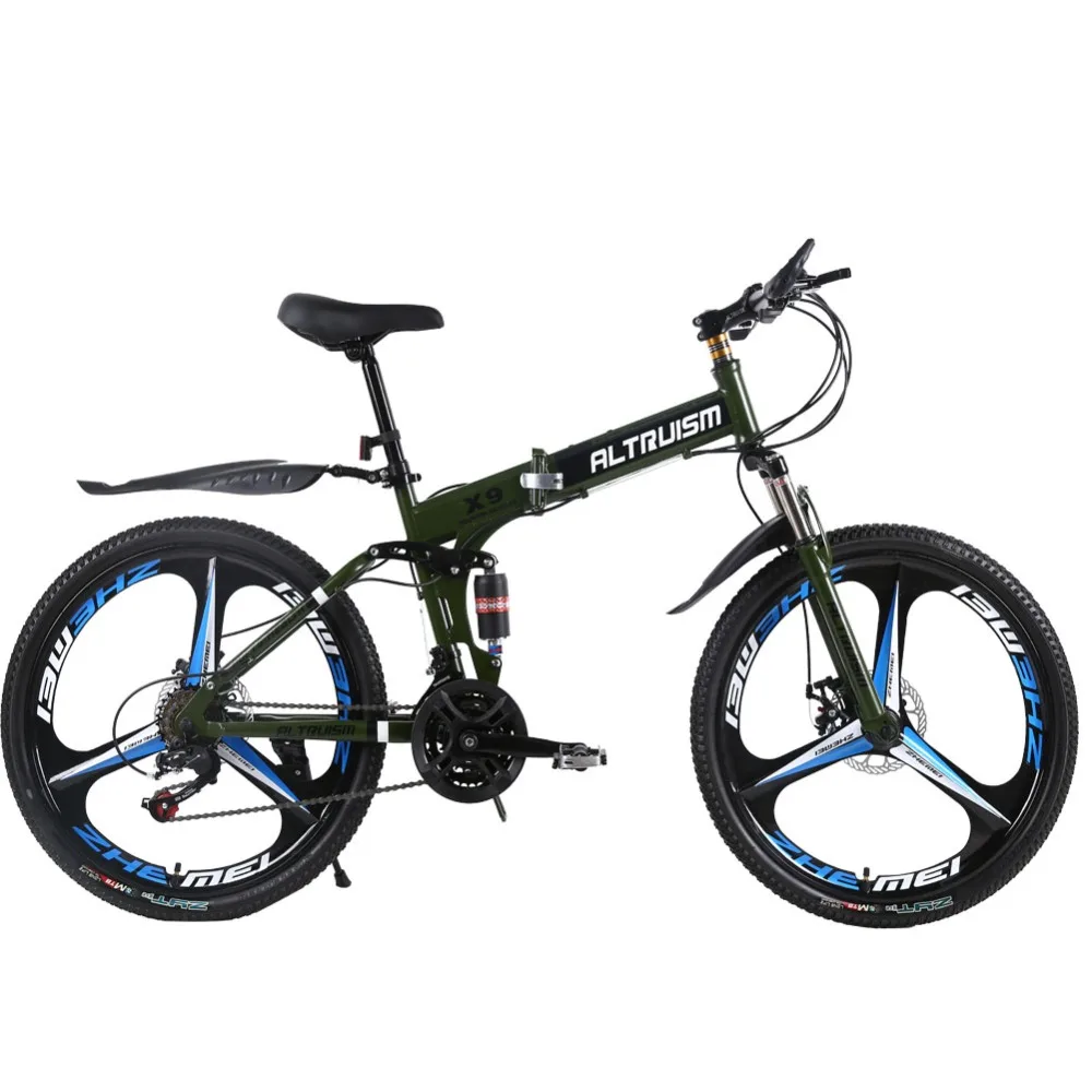 Orange hybrid/mountain bike with 3 spoke wheels/disc brakes r/bicycling