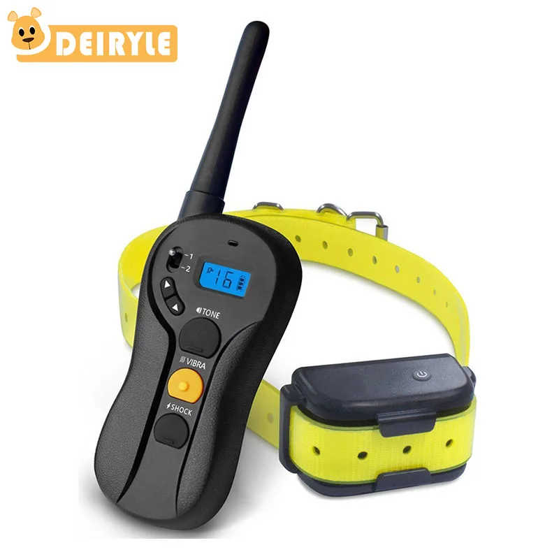 

DEIRYLE 600M Remote Dog Training Collar Rechargeable Waterproof Tone,Vibration,Shock Electronic Collar for 10Lbs - 100Lbs Dogs