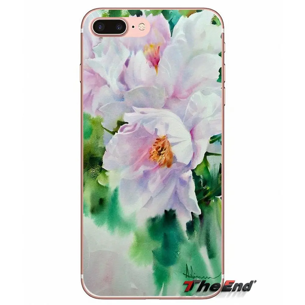 Силиконовый чехол для iPhone X 4 4S 5 5S 5C SE 6 6S 7 8 Plus Samsung Galaxy J1 J3 J5 J7 A3 A5 2016 2017 цветок