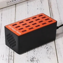 100W 20-Порты и разъёмы USB концентратор зарядная станция смарт стены Зарядное устройство адаптер США Plug Смарт зарядная станция для телефона концентратор компактный