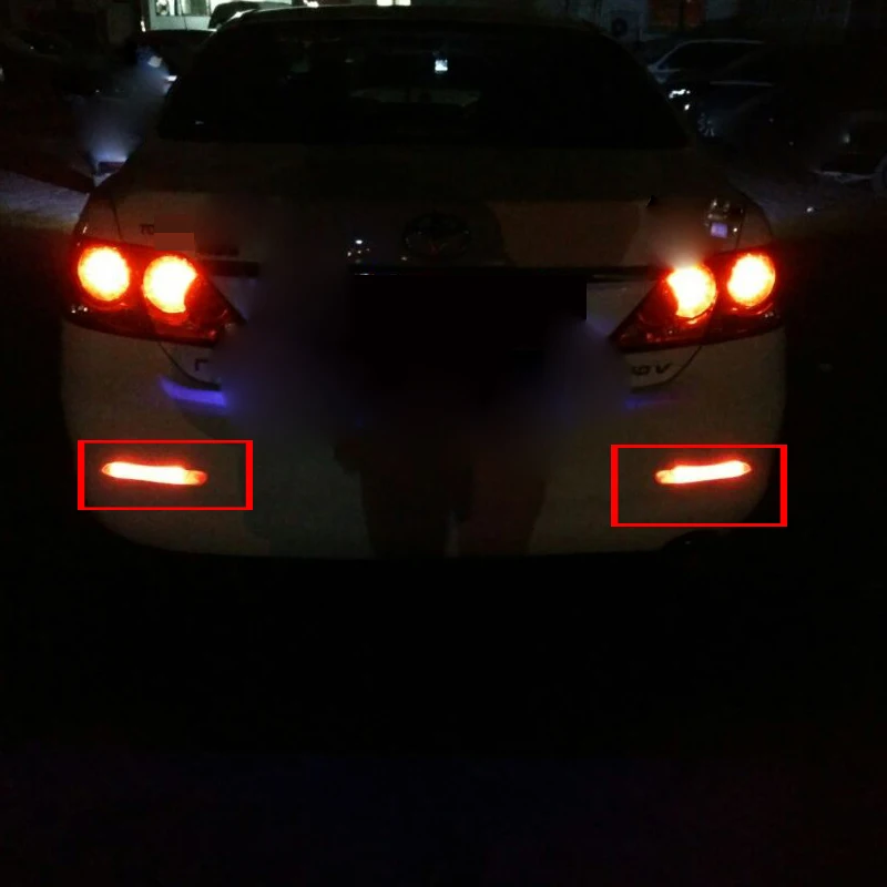 Задний бампер свет тормозной фонарь задний противотуманный свет для Toyota Camry Reiz Verso желаю harrier Sienna Fortuner Отражатели светодиодной хвост