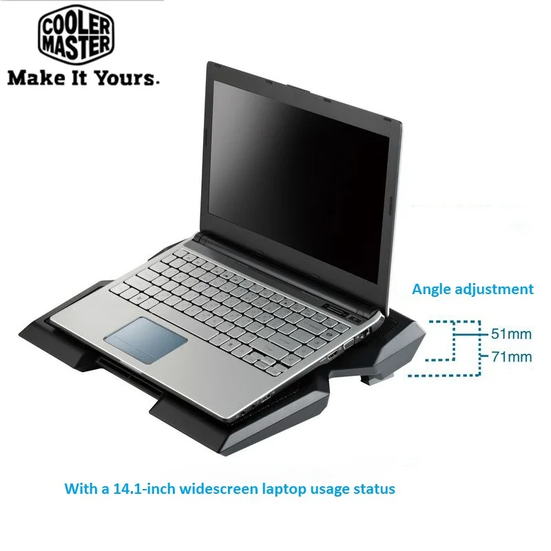 Cooler Master R9-NBC-NPX3 Нескользящая охлаждающая подставка для ноутбука с 200 мм светодиодный Blu-Ray бесшумный вентилятор для ноутбука охлаждающая подставка 9 ''-17''