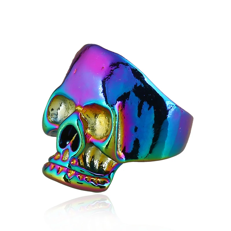 

Rock Roll colorful Gothic Skull Punk Rings fashion retro Men's Rings & Skull Boys Big name Jewelry