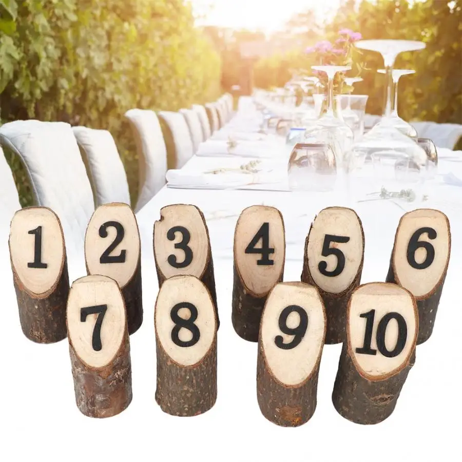 Свадебные настольные номера бывает 2 типов: 10 шт. форма для выпечки "пень" держатель карточки с именем гостя стенд номер держатель для сотового телефона с прищепкой держатель для карт знак для стола