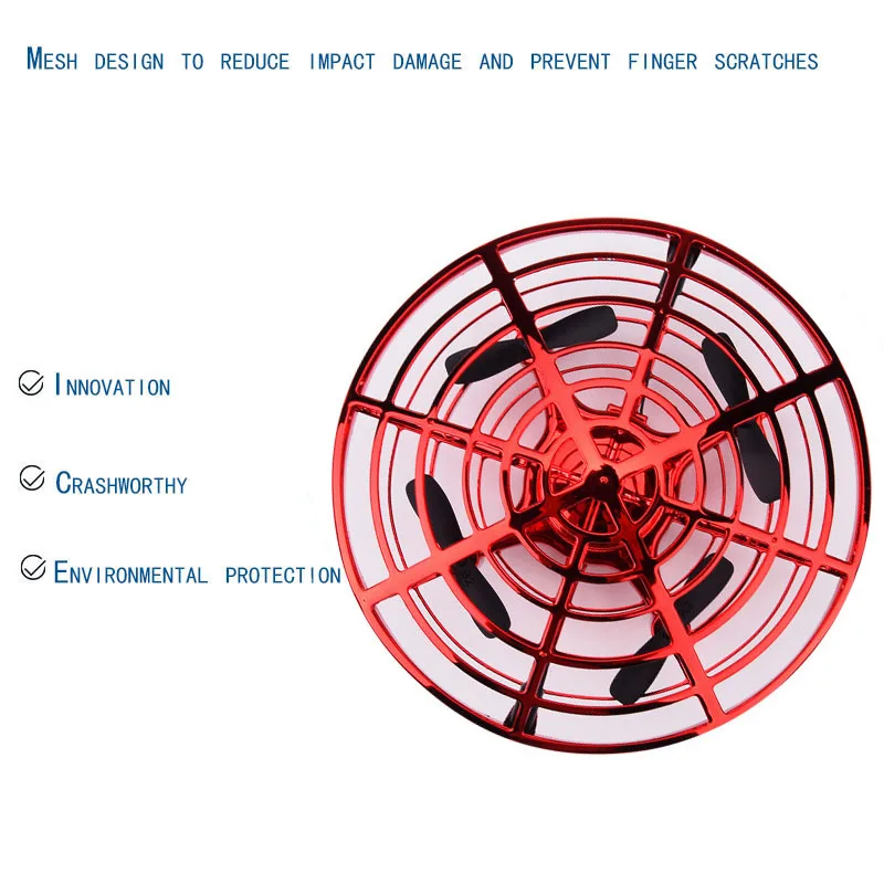 Красный анти-столкновения НЛО Мини-Дрон индукционный Квадрокоптер НЛО ручной зондирующий самолет родитель-ребенок инфракрасный датчик