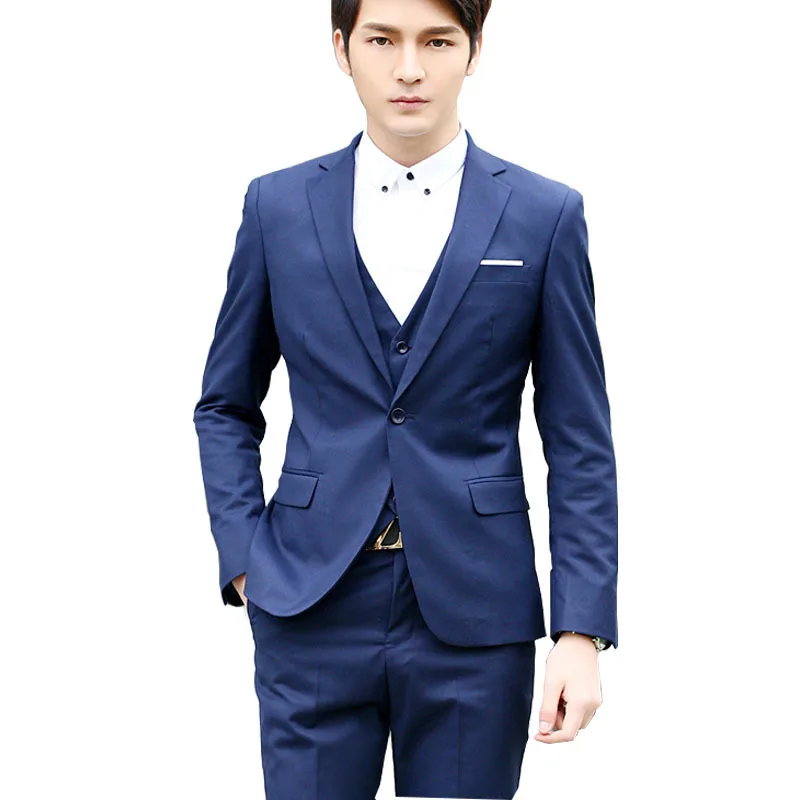 3 piece suits for men wedding The men’s 3-piece suit ensures that the modern man steps out in style. Times have changed but the versatility of the men’s 3-piece suit lives on. It’s the foundation of a man’s tailored wardrobe, presenting a seamless, unbroken line of material that pleases the eye with its uniformity and consistency.