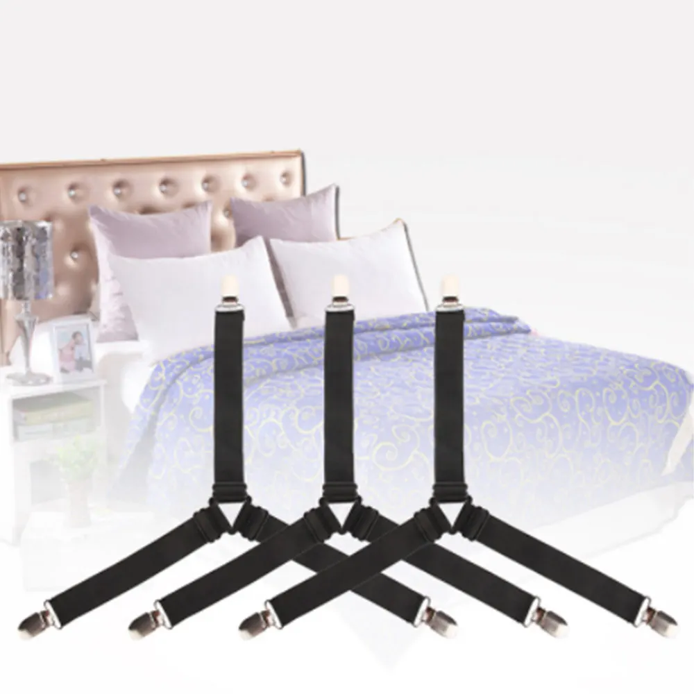 Bed Sheet Adjustable Clip Holder Buckles Hooks Mattress Blankets