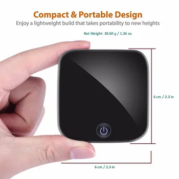 

Bluetooth Transmitter Receiver Wireless Audio Adapter with Optical Toslink/SPDIF 3.5mm Stereo Output Support SBC RX ACC