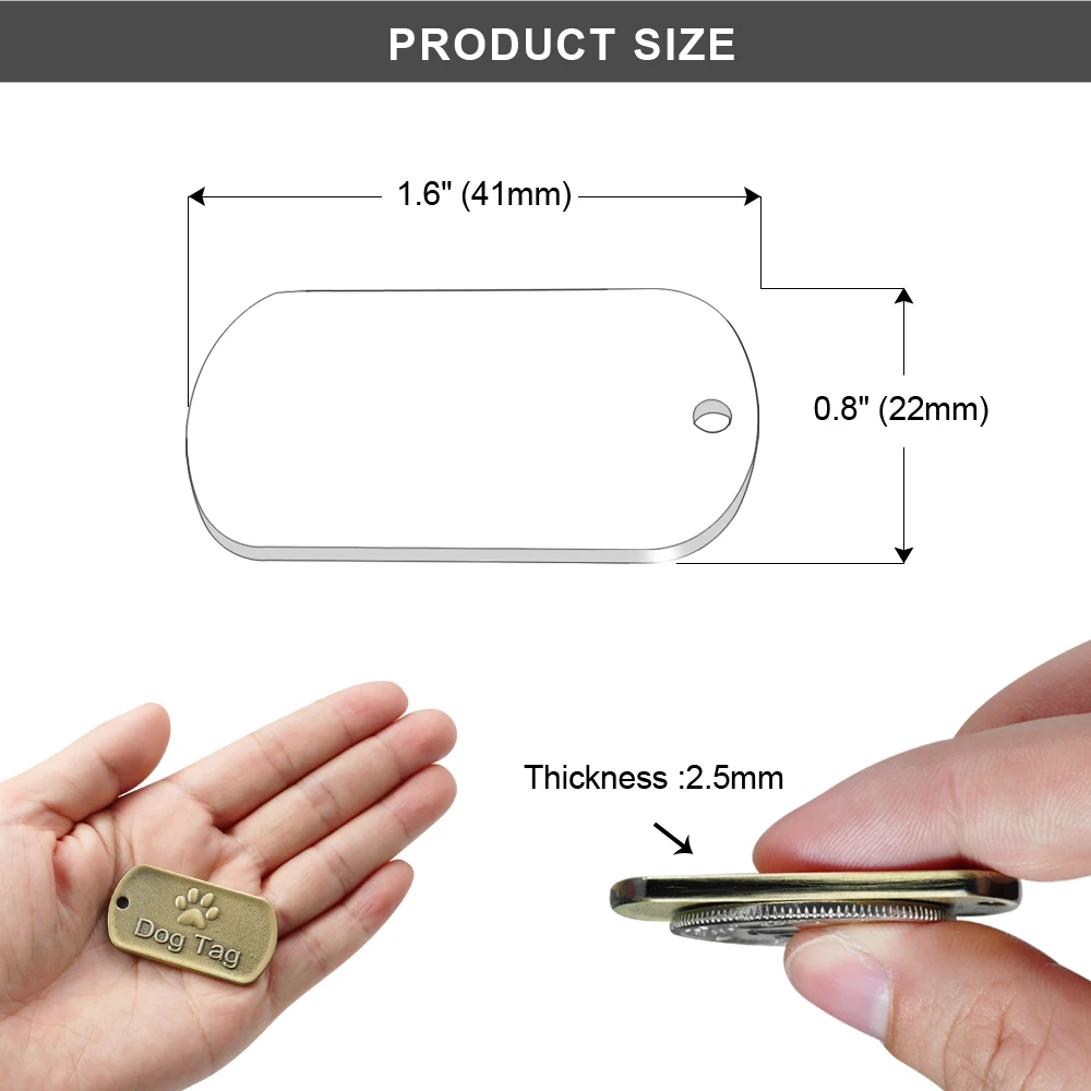 Индивидуальные военные бирки для собак из нержавеющей стали, бирки для собак, таблички для собак, телефонные бирки для щенков, ошейник, подвеска, аксессуары для собак