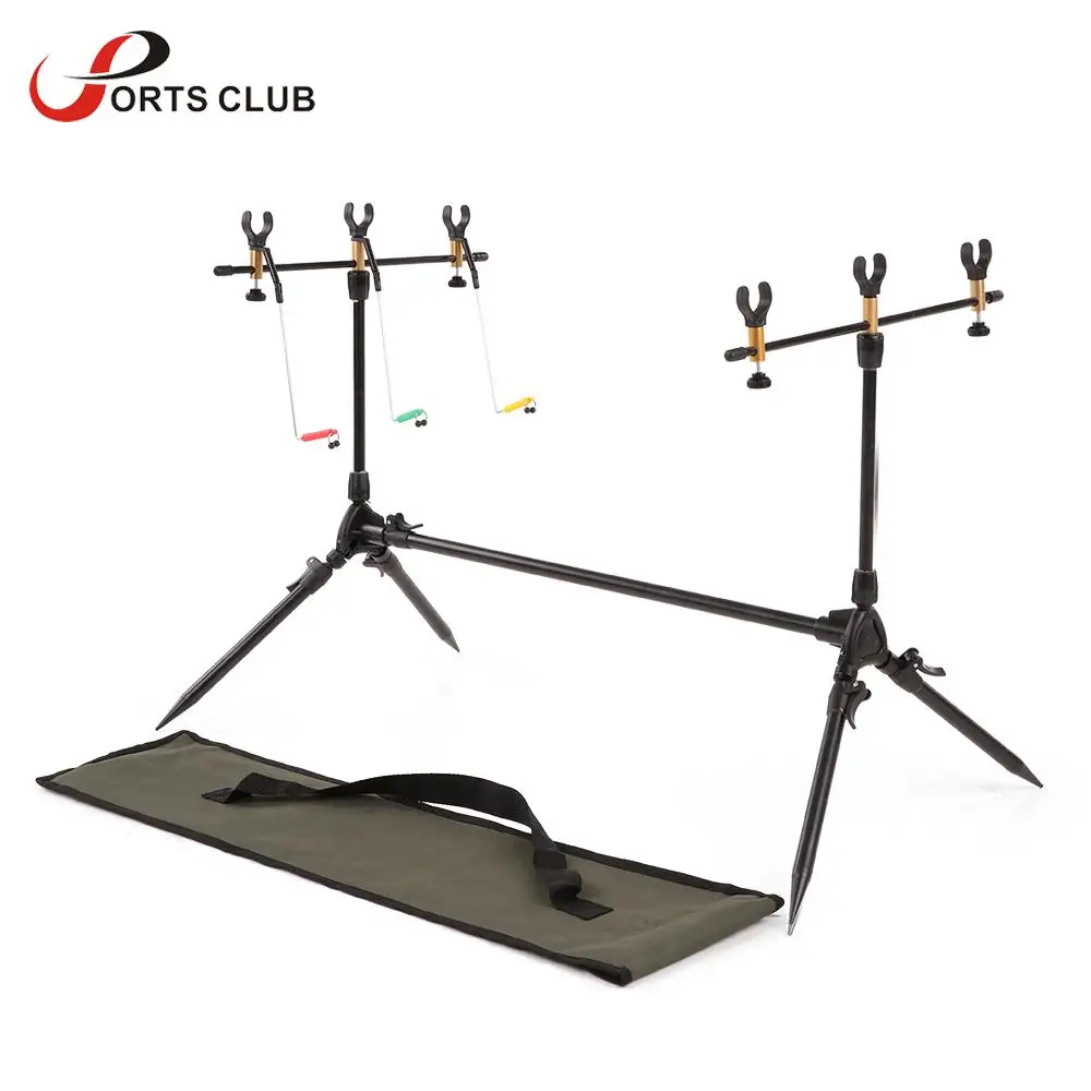 

Lixada Carp Fishing Rod Pod Stand Holder Adjustable Retractable Fishing Pole Pod Stand Fishing Tackle Fishing Accessory