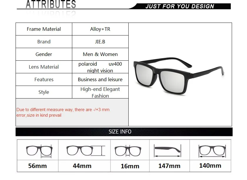 Поляризационные солнцезащитные очки, очки для близорукости, оптическая оправа для очков, мужской ремень, магнит, 5 зажимов, солнцезащитные очки для близорукости, оправа для очков