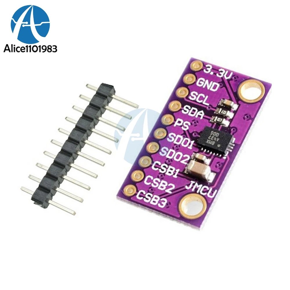 Модуль платы IIC I2C 9DOF BMX055 интегрированная 9 осевая сенсорная плата для Arduino замена