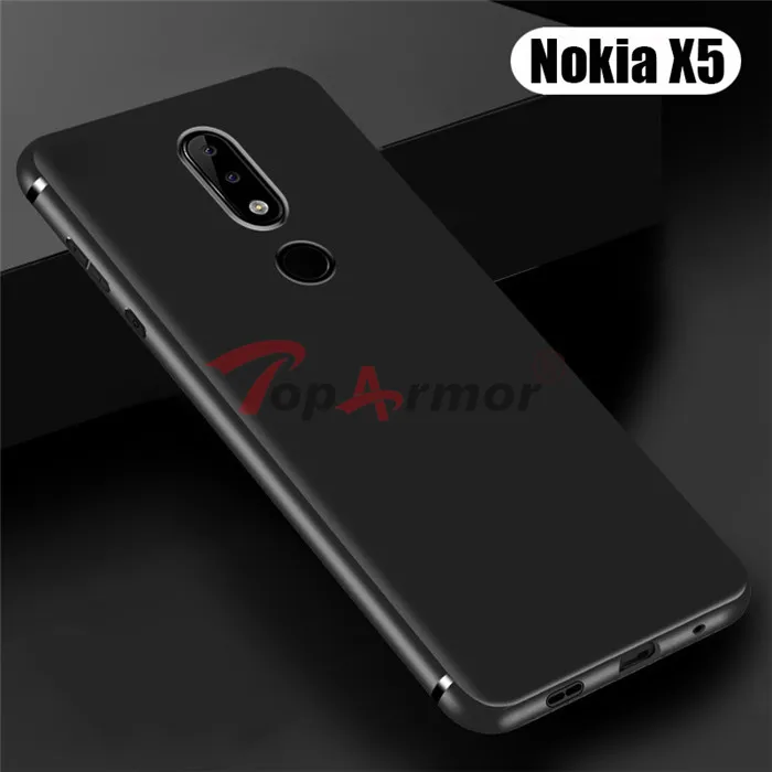 Мягкий ультра тонкий силиконовый TPU чехол для Nokia 5, 6, 7, 7 plus, 8, X 5X6 6,1 5,1 плюс 6 чехол Крышка полное заднее покрытие с защитой от отпечатков пальцев